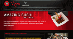 Desktop Screenshot of ninjasushidining.com