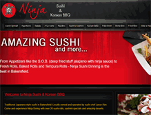 Tablet Screenshot of ninjasushidining.com